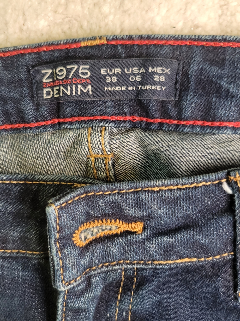 ZARA Z1975 Denim Distressed Skinny Jean Women's Size 6 - Picture 2 of 11